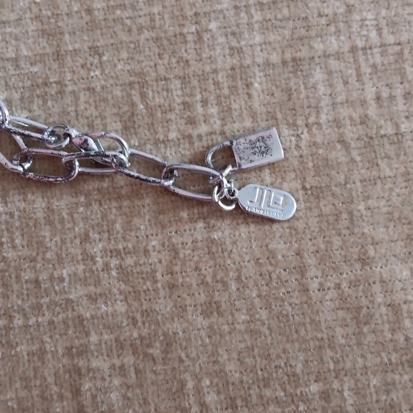 JLO Silver Tone Link Long Wrap Necklace - Picture 5 of 8